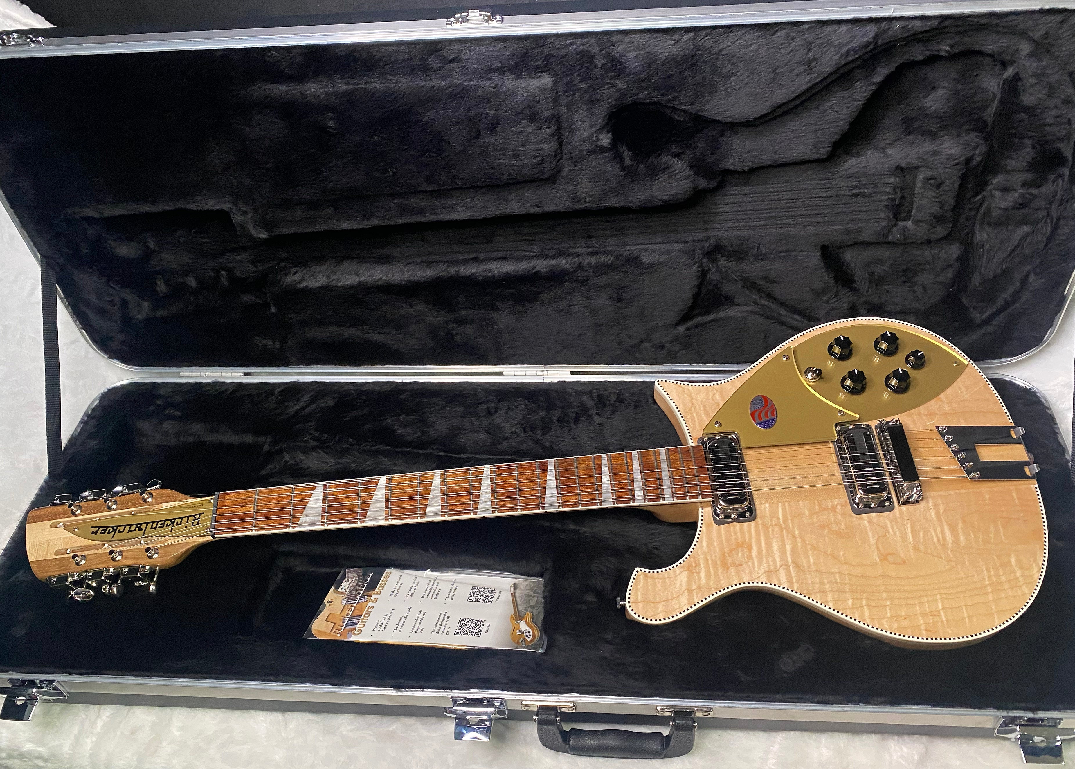 NEW! Rickenbacker 660/12 Maple Glo MG - Only 7.25 lbs - Authorized Dealer - G07397