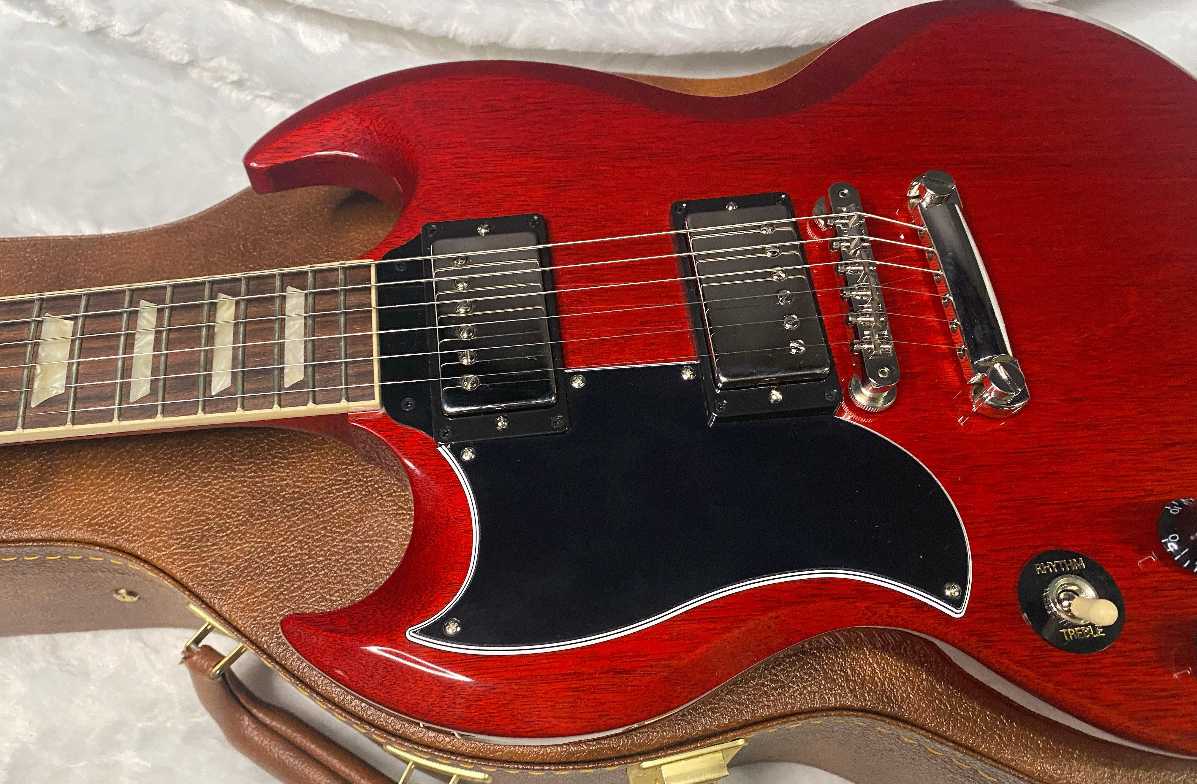 NEW ! Gibson SG Standard '61 Stop Bar Left Handed - Vintage Cherry - 6.35 lbs - Authorized Dealer - G07392