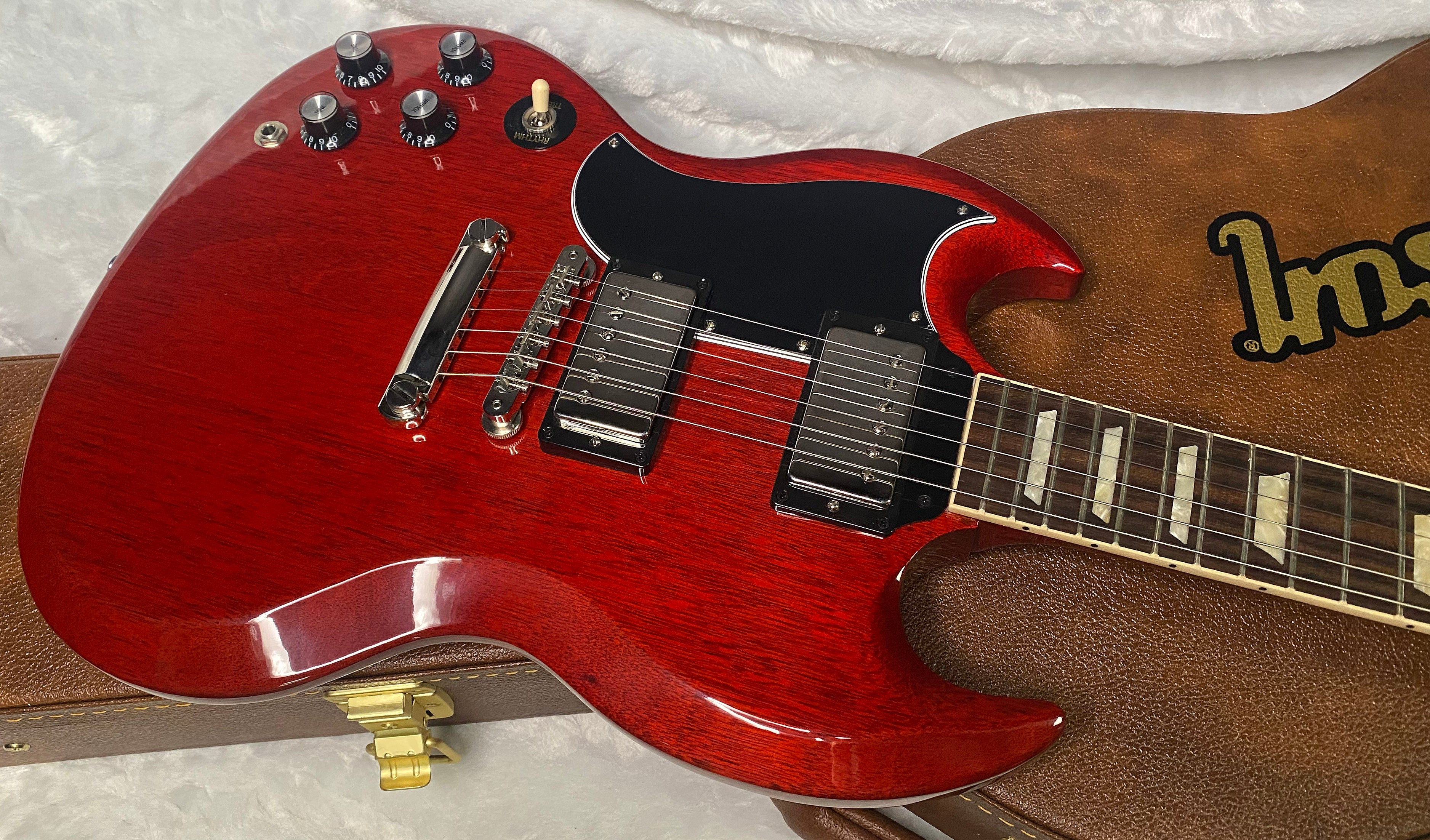 NEW ! Gibson SG Standard '61 Stop Bar Left Handed - Vintage Cherry - 6.35 lbs - Authorized Dealer - G07392