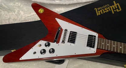 NEW! Gibson Custom 1971 Flying V Medallion Reissue Electric Guitar - Medallion Cherry - Authorized Dealer - Ultra RARE! Dealer Select - 6.45 lbs - G07412