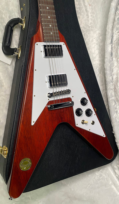 NEW! Gibson Custom 1971 Flying V Medallion Reissue Electric Guitar - Medallion Cherry - Authorized Dealer - Ultra RARE! Dealer Select - 6.45 lbs - G07412