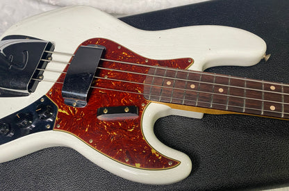 NEW! Fender Custom Shop 64 Jazz Bass Relic - Olympic White Finish - 9.7 lbs - Authorized Dealer - G06779