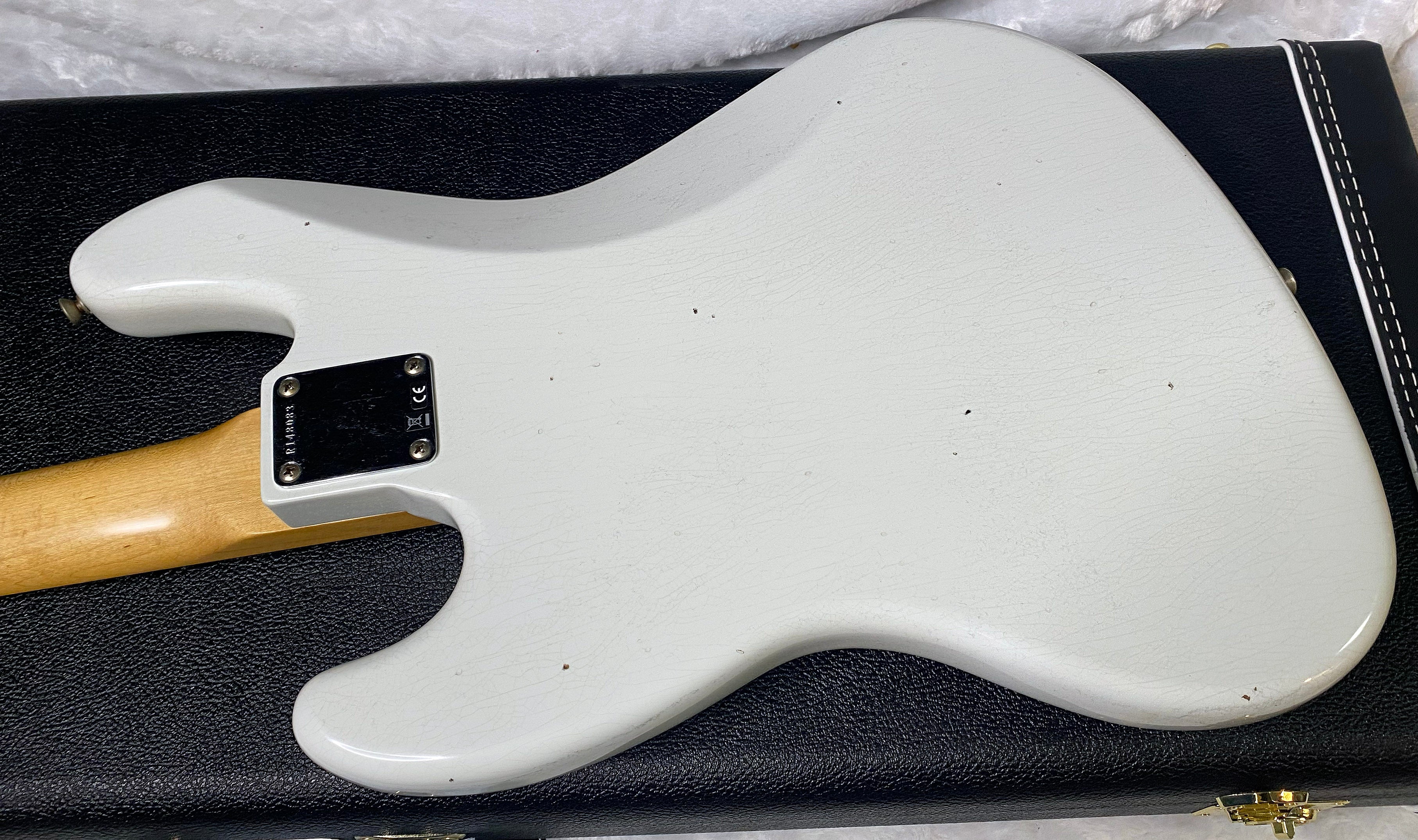 NEW! Fender Custom Shop 64 Jazz Bass Relic - Olympic White Finish - 9.7 lbs - Authorized Dealer - G06779