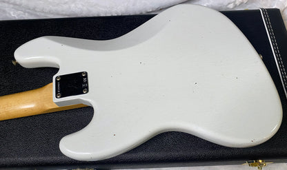 NEW! Fender Custom Shop 64 Jazz Bass Relic - Olympic White Finish - 9.7 lbs - Authorized Dealer - G06779