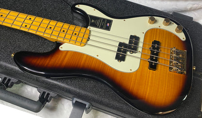 NEW! Fender 75th Anniversary American Professional PJ Bass - 2-Color Sunburst - Flame Top - 9.3lbs - Authorized Dealer - G06680