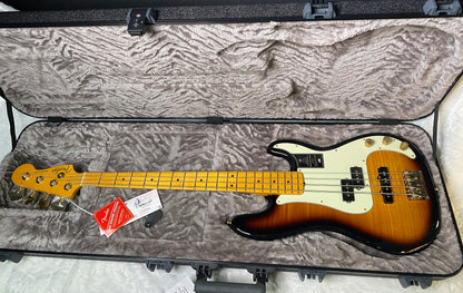 NEW! Fender 75th Anniversary American Professional PJ Bass - 2-Color Sunburst - Flame Top - 9.3lbs - Authorized Dealer - G06680