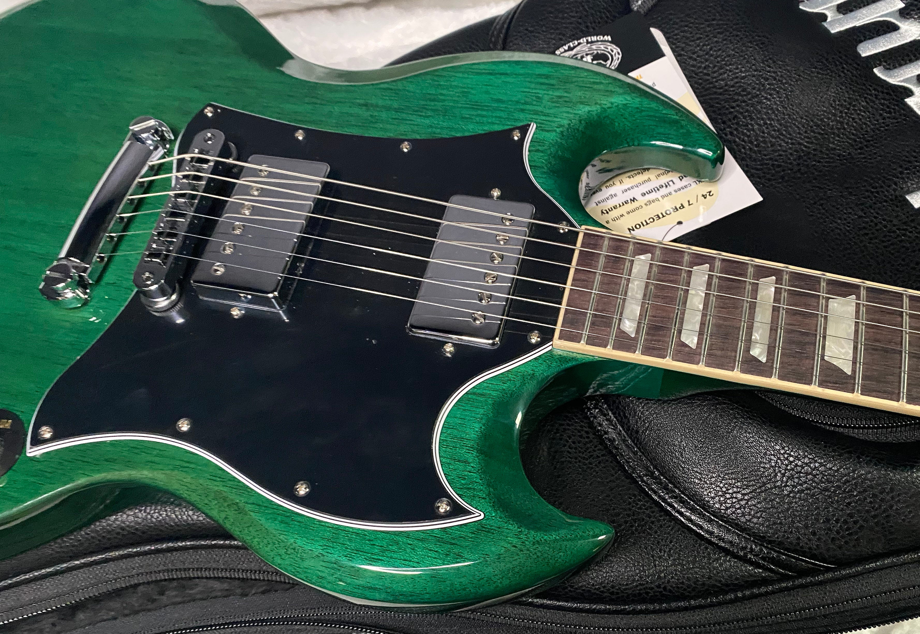 NEW! Gibson SG Standard '61 Stoptail - Translucent Teal - 6.75 lbs - Authorized Dealer - G07409