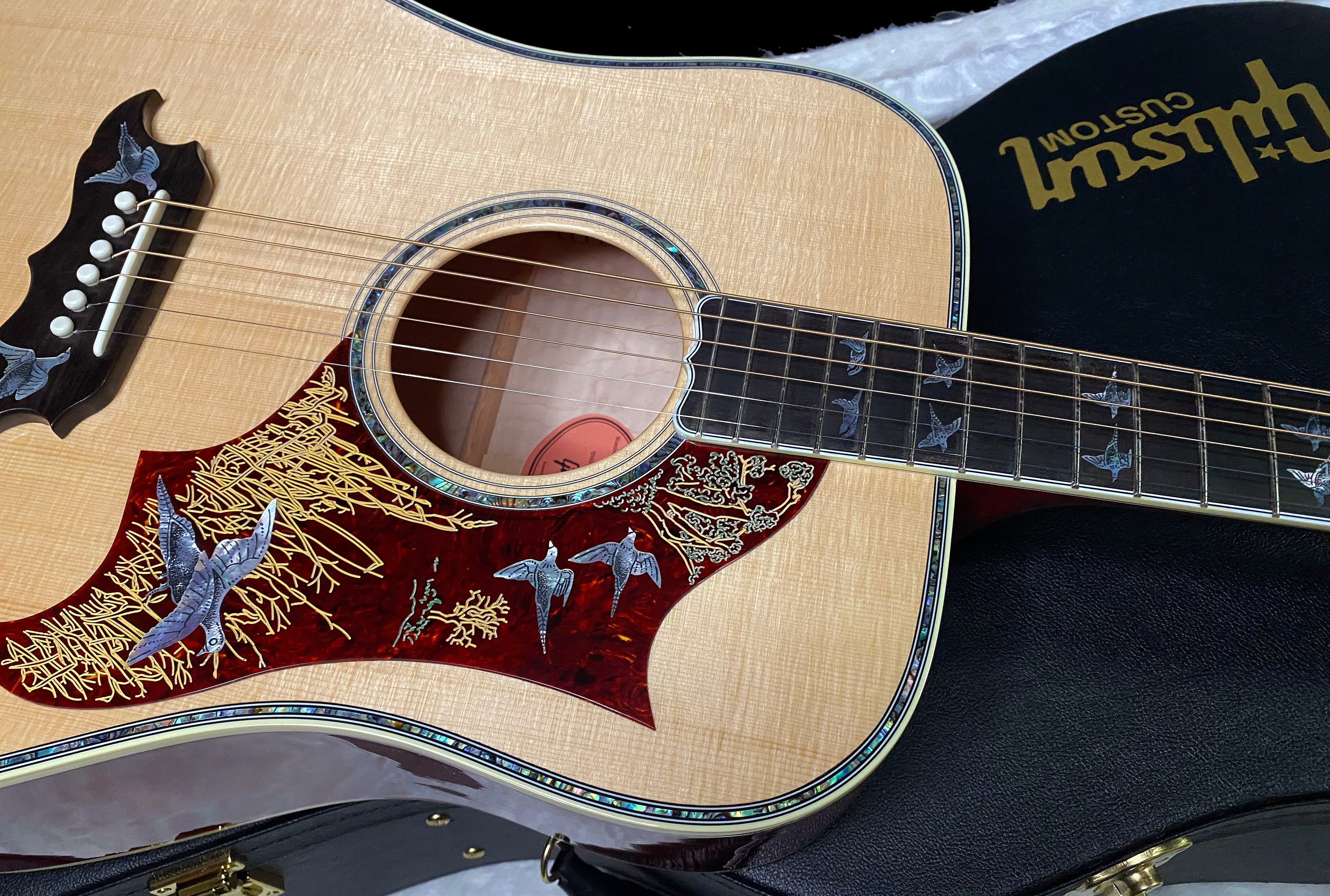 NEW! Gibson Custom Shop Dove - Doves In Flight - Authorized Dealer - 4.85 lbs - G07410