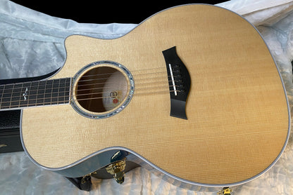 NEW ! Taylor 614ce Custom Acoustic-Electric Guitar - Natural Top - Blue Fade Back and Sides - AAAAA Flamed Maple - Authorized Dealer - G05925 - 4.9lbs