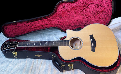NEW ! Taylor 614ce Custom Acoustic-Electric Guitar - Natural Top - Blue Fade Back and Sides - AAAAA Flamed Maple - Authorized Dealer - G05925 - 4.9lbs