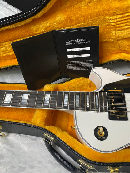 NEW! Gibson Les Paul Custom - Alpine White - Ebony Board - Authorized Dealer - Only 9.9lbs - G06454