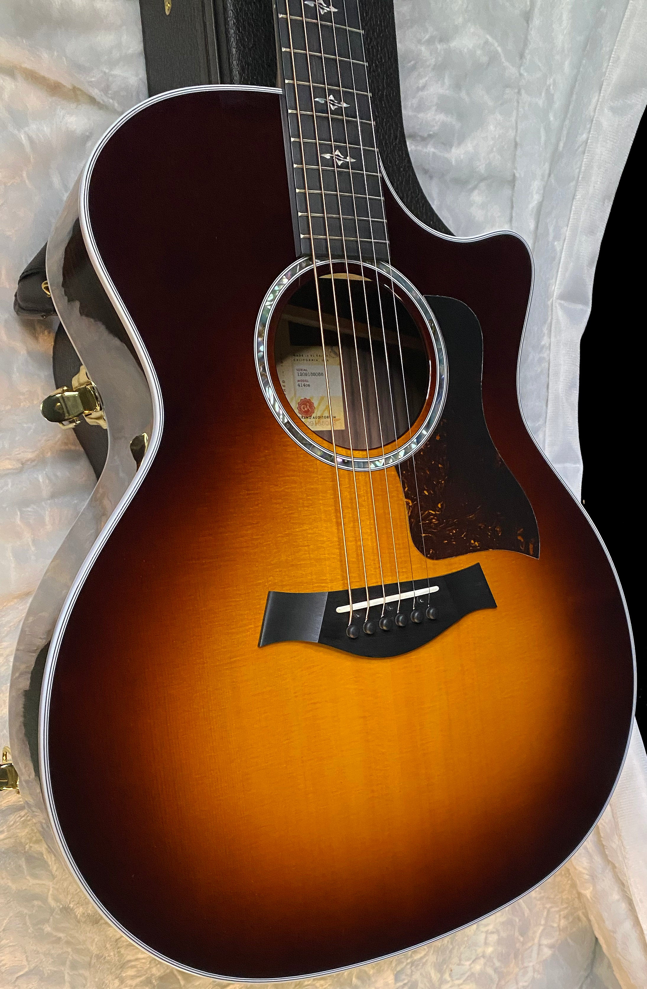 NEW! Taylor 414ce V-Class Special-Edition Grand Auditorium Acoustic-Electric Guitar - Tobacco Sunburst - Authorized Dealer - 4.5lbs - G05929