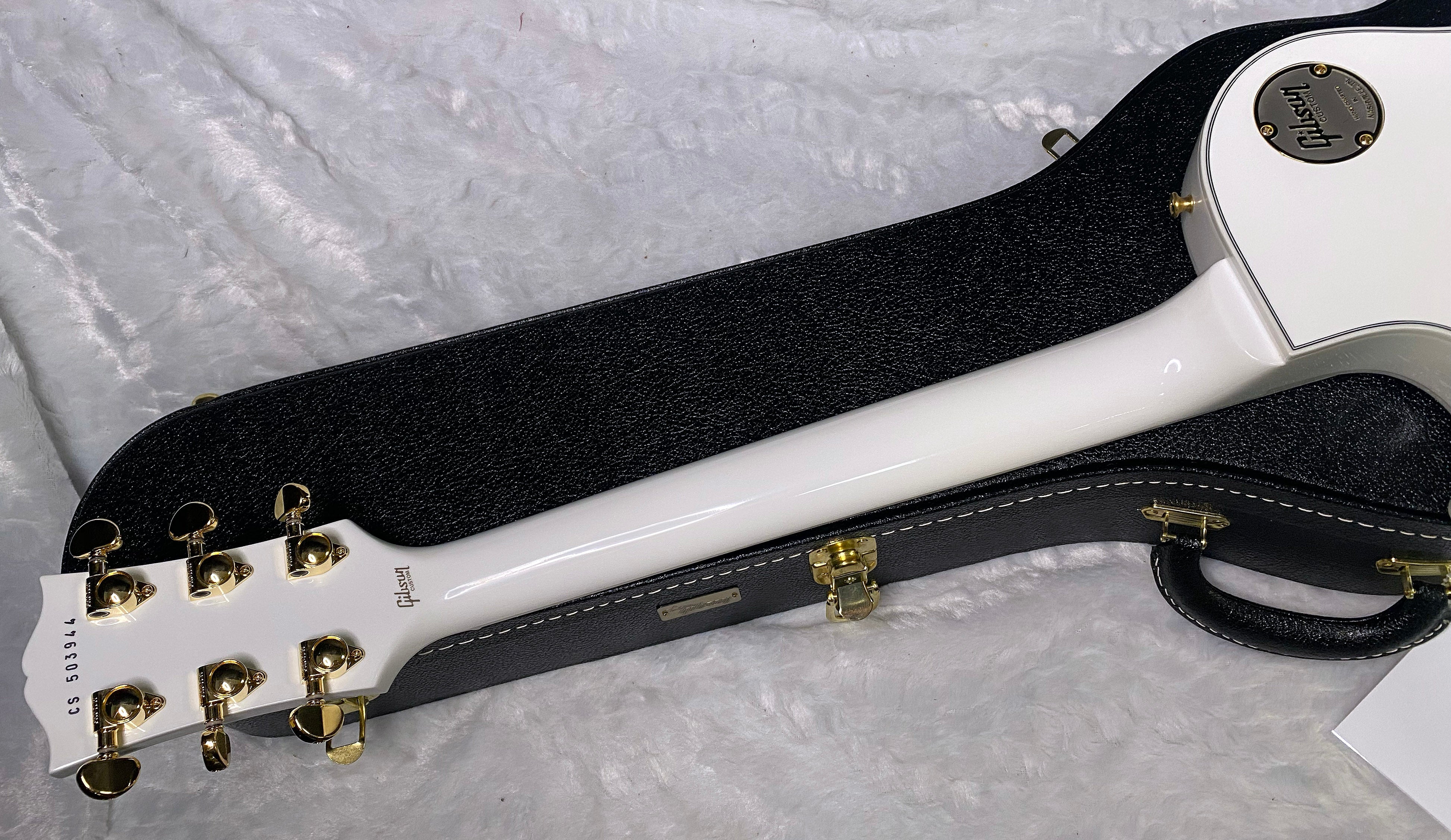 NEW! Gibson Les Paul Custom - Alpine White - Ebony Board - Authorized Dealer - 10lbs - G06473