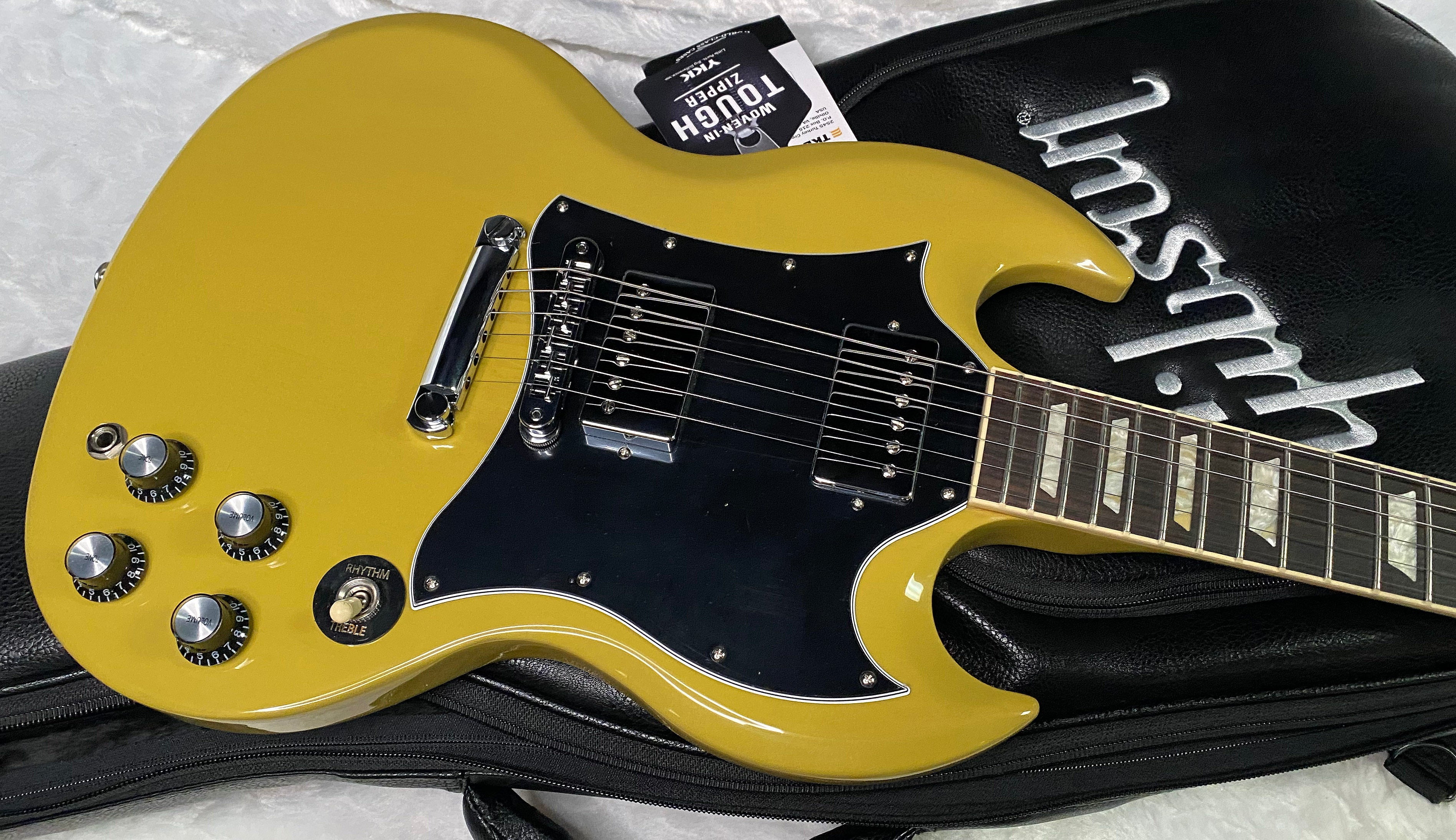 NEW ! Gibson SG Standard TV Yellow Finish - Original Gibson Leather Gig Bag - Authorized Dealer - Only 6.5 lbs - G07324