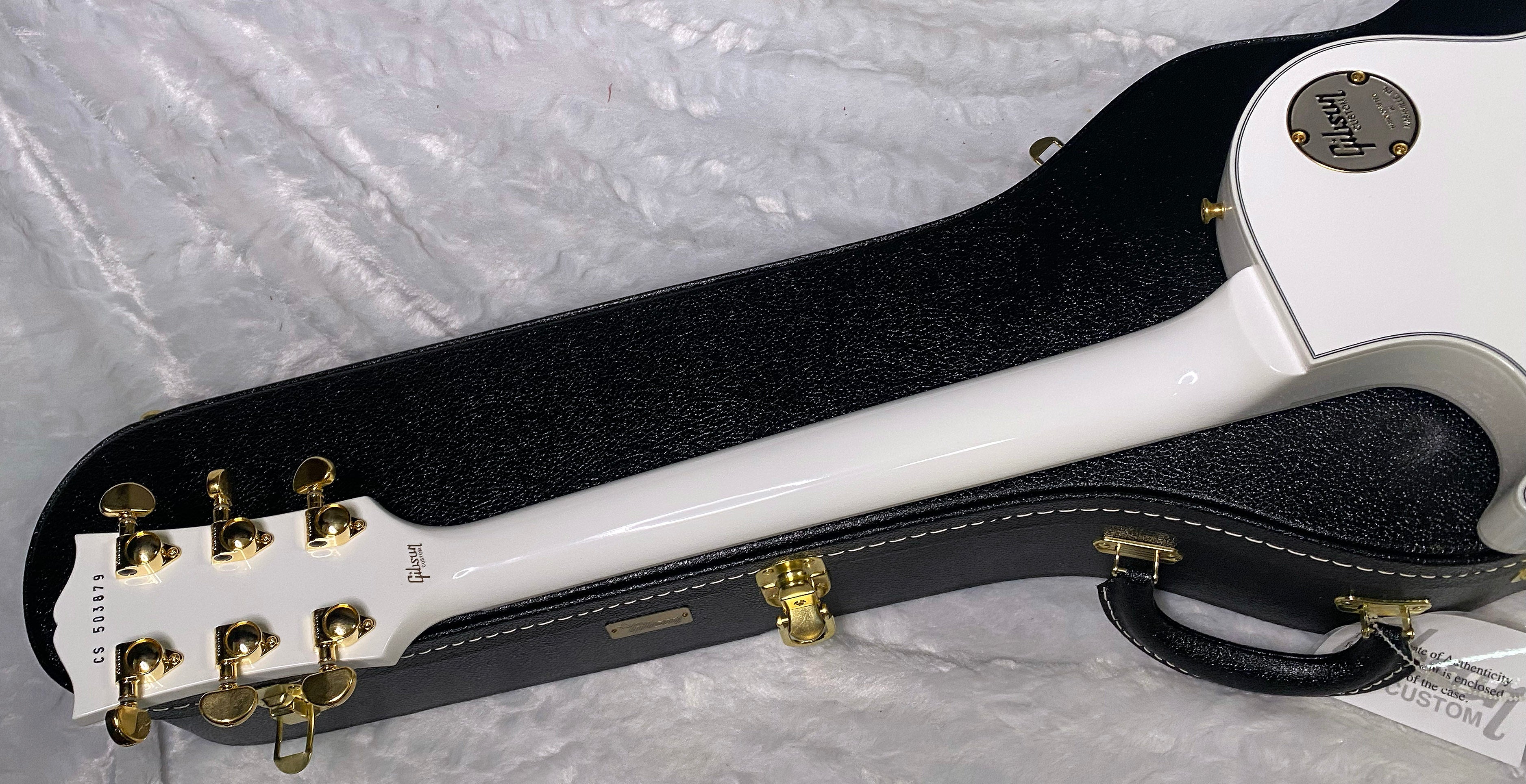 NEW! Gibson Les Paul Custom - Alpine White - Ebony Board - Authorized Dealer - Only 9.5lbs - G06446