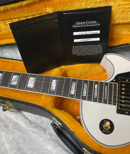 NEW! Gibson Les Paul Custom - Alpine White - Ebony Board - Authorized Dealer - Only 9.5lbs - G06446