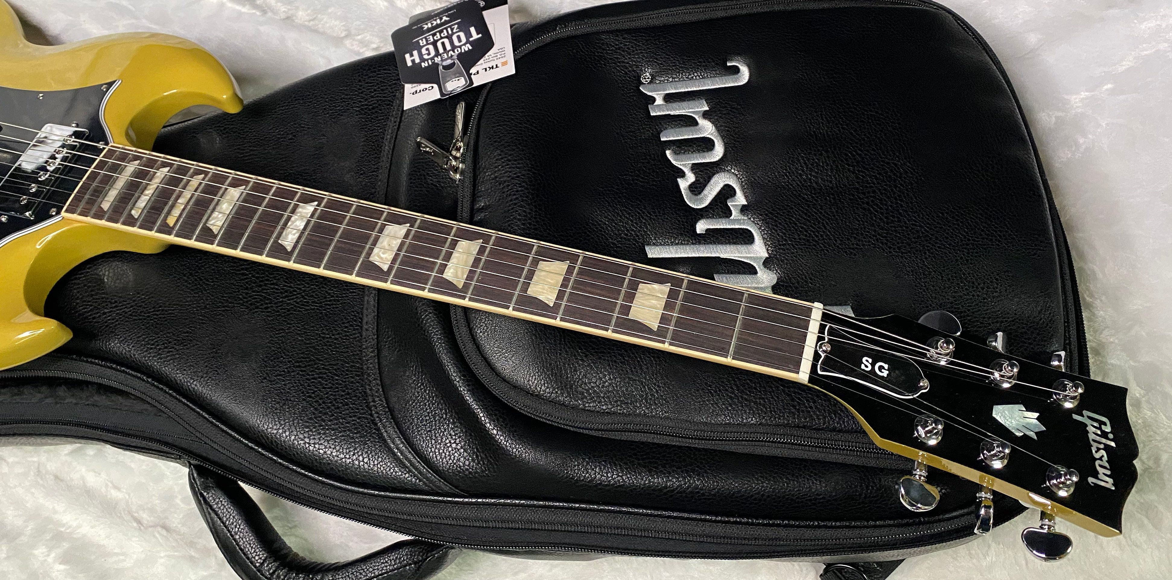 NEW ! Gibson SG Standard TV Yellow Finish - Original Gibson Leather Gig Bag - Authorized Dealer - Only 6.5 lbs - G07324