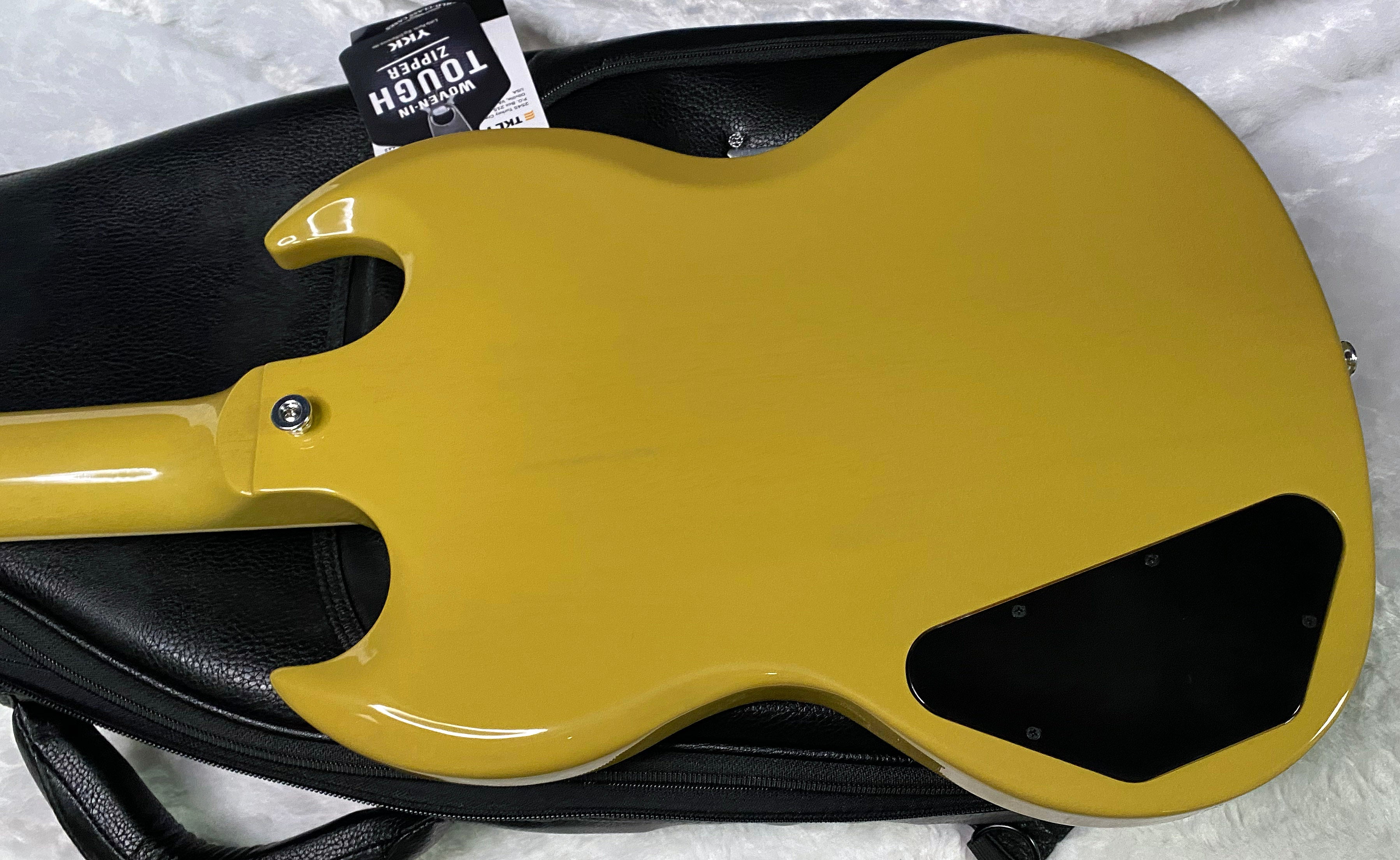 NEW ! Gibson SG Standard TV Yellow Finish - Original Gibson Leather Gig Bag - Authorized Dealer - Only 6.5 lbs - G07324
