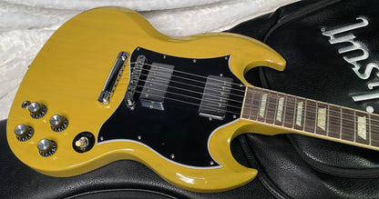 NEW ! Gibson SG Standard TV Yellow Finish - Original Gibson Leather Gig Bag - Authorized Dealer - Only 6.8 lbs - G07276