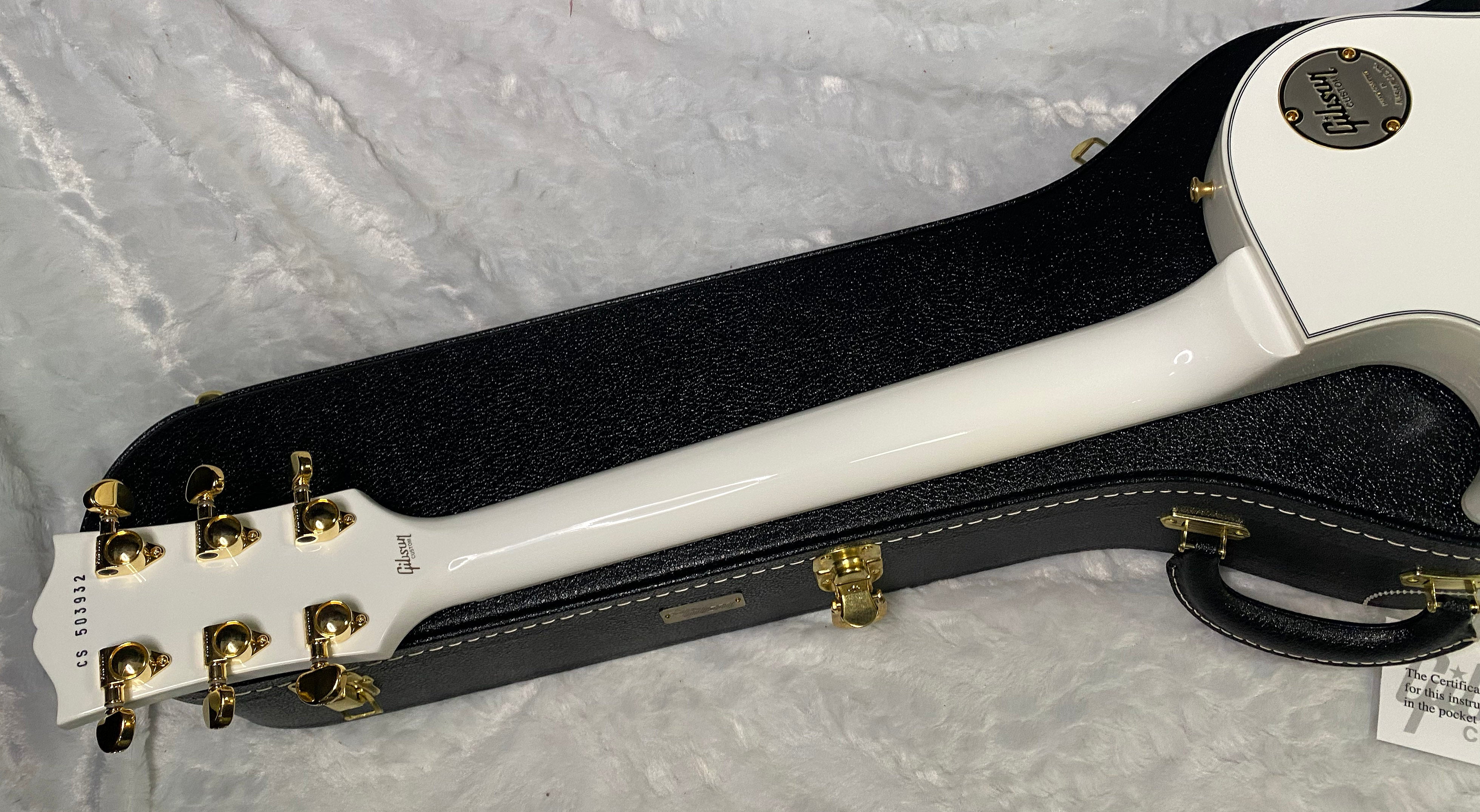 NEW! Gibson Les Paul Custom - Alpine White - Ebony Board - Authorized Dealer - 10.65lbs - G06422