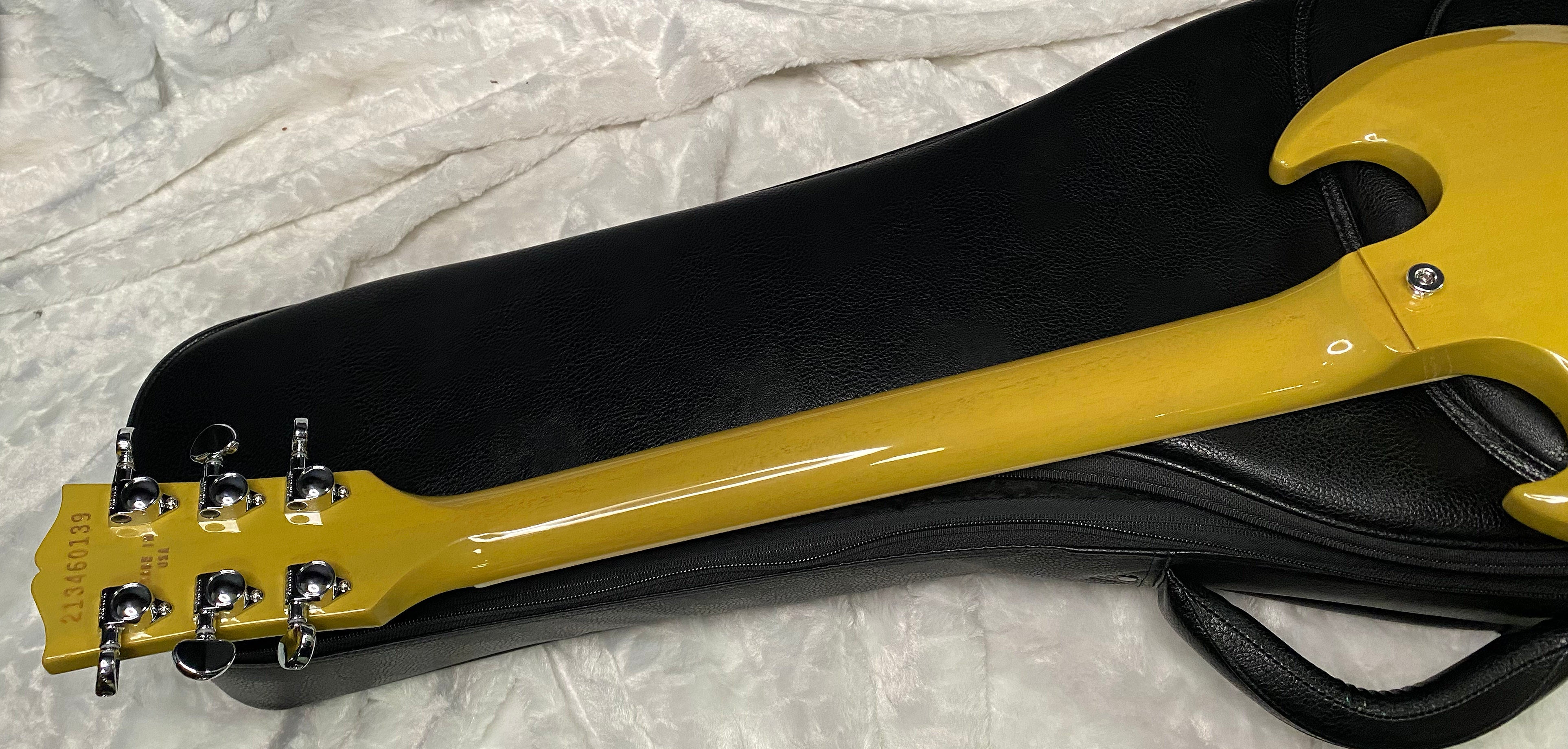 NEW ! Gibson SG Standard TV Yellow Finish - Original Gibson Leather Gig Bag - Authorized Dealer - Only 6.8 lbs - G07276
