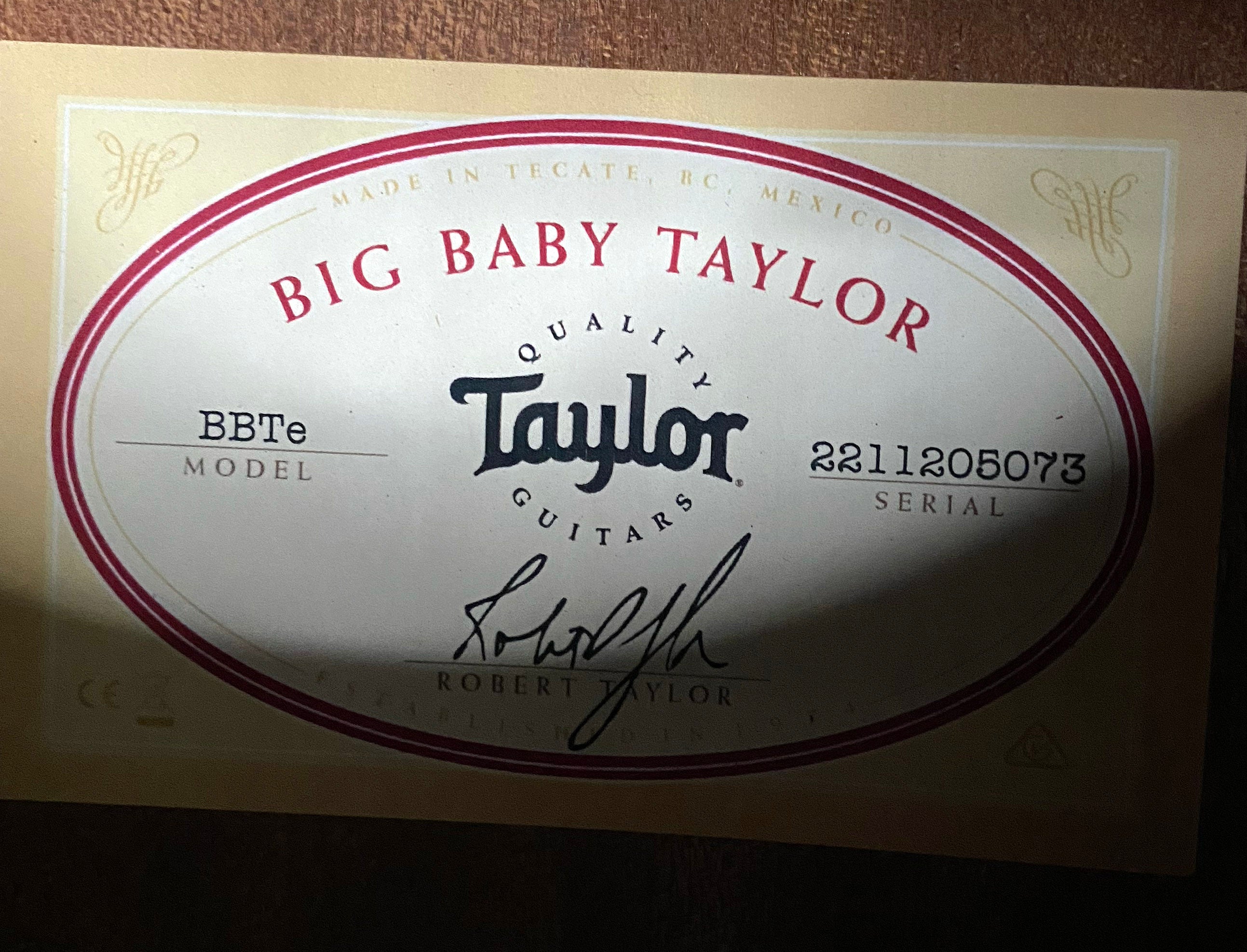 NEW! Taylor Big Baby Taylor BBTe Acoustic-electric Guitar - Natural Sitka Spruce - 4lbs - Authorized Dealer - G06258