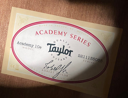 NEW! Taylor Academy 10e Acoustic-Electric Guitar - Natural - 4lbs - Authorized Dealer - G06199