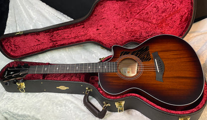 NEW! Taylor 322ce V-Class Grand Concert Acoustic-Electric Guitar - Tobacco - Authorized Dealer - 4.4lbs G06285
