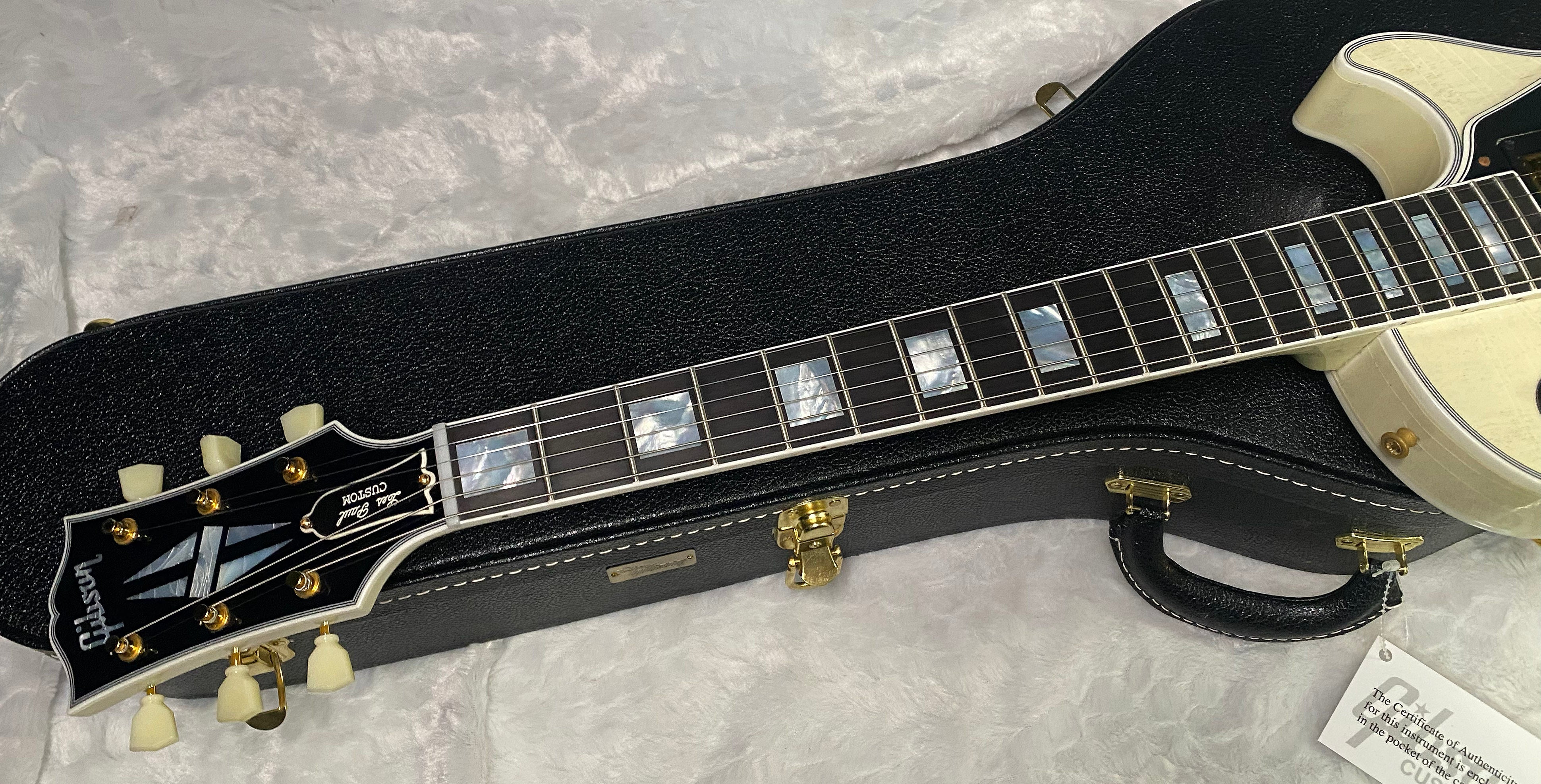 NEW! Gibson Les Paul Custom 1957 Reissue Murphy Lab Ultra Light Aged - Custom Ordered in TV White - Custom Shop - 9.4 lbs - Authorized Dealer - G06785