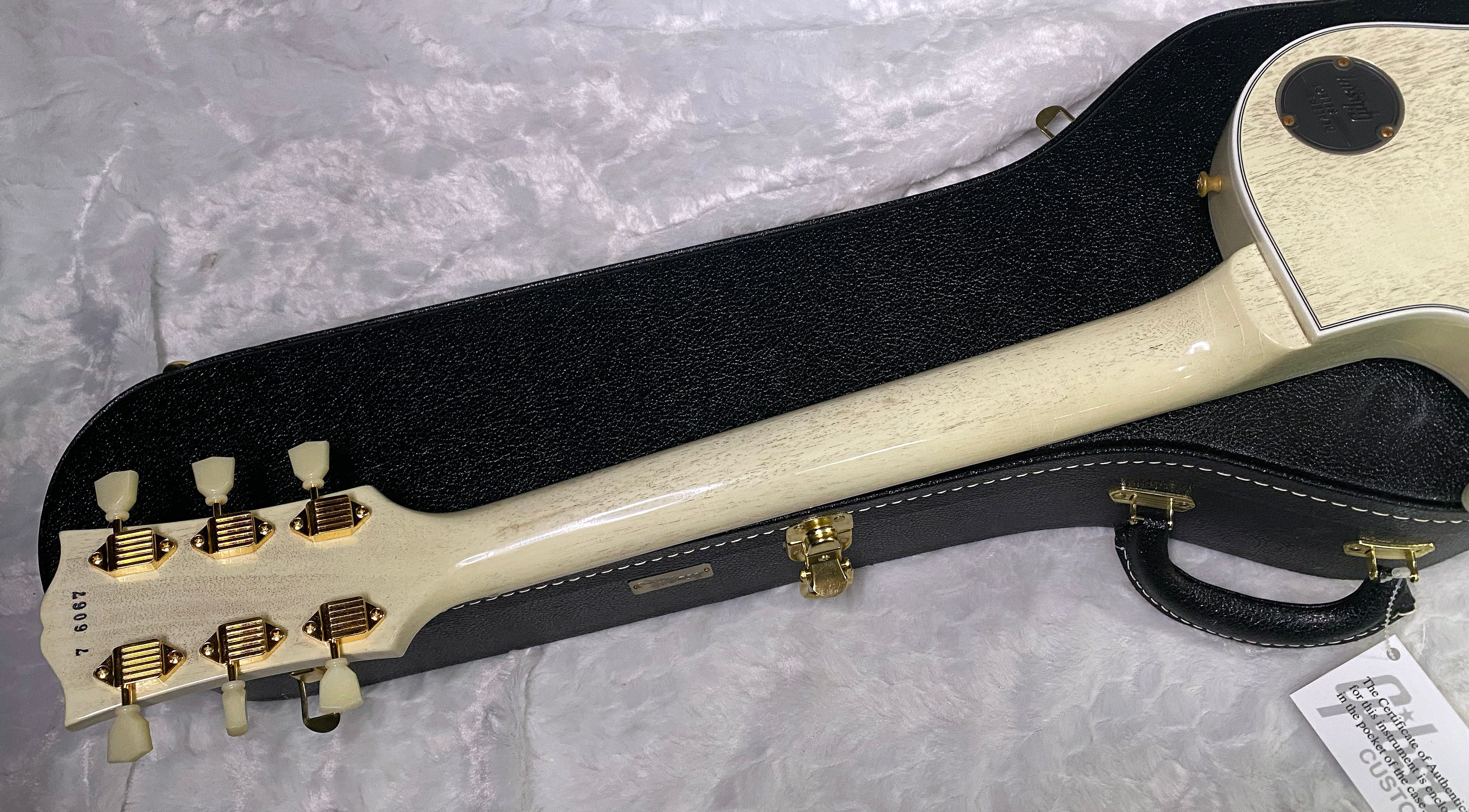 NEW! Gibson Les Paul Custom 1957 Reissue Murphy Lab Ultra Light Aged - Custom Ordered in TV White - Custom Shop - 9.4 lbs - Authorized Dealer - G06785