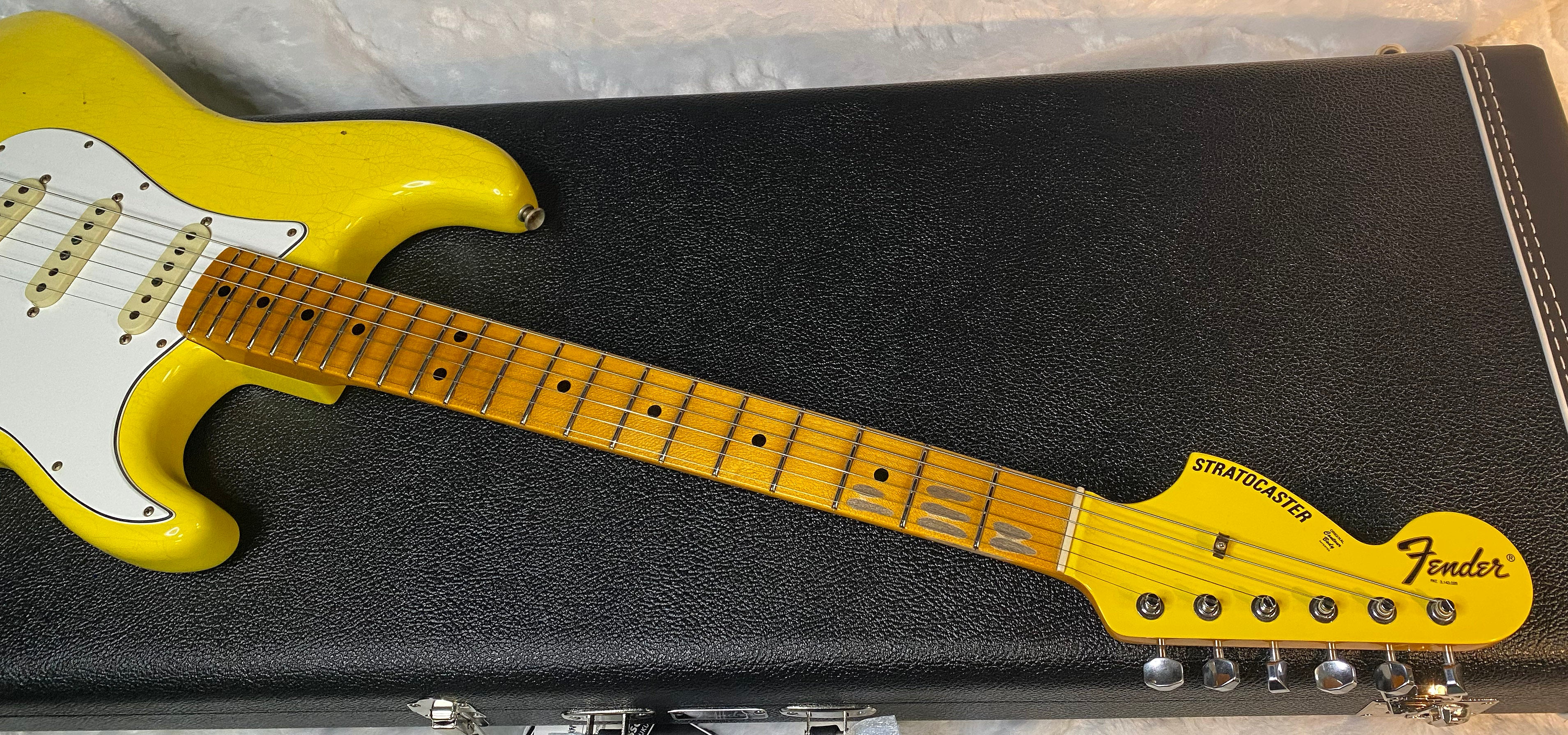 NEW! Fender Custom Shop Special Run '69 Stratocaster Journeyman Relic - Handwound P/U's - Aged Graffiti Yellow - Reverse Headstock - 7.7lbs - Authorized Dealer - One OFF! SUPRE RARE! G06783