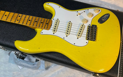 NEW! Fender Custom Shop Special Run '69 Stratocaster Journeyman Relic - Handwound P/U's - Aged Graffiti Yellow - Reverse Headstock - 7.7lbs - Authorized Dealer - One OFF! SUPRE RARE! G06783
