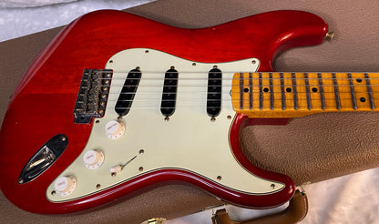 NEW Fender Custom Shop ' 62 Stratocaster Bizarre Guitar Exclusive Flamethrower - Journeyman Relic - Super Limited Edition - Transparent Red Burst - AAAA Flamed Maple Neck - 7.9 lbs - Authorized Dealer - G05945