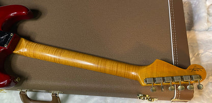 NEW Fender Custom Shop ' 62 Stratocaster Bizarre Guitar Exclusive Flamethrower - Journeyman Relic - Super Limited Edition - Transparent Red Burst - AAAA Flamed Maple Neck - 7.9 lbs - Authorized Dealer - G05945