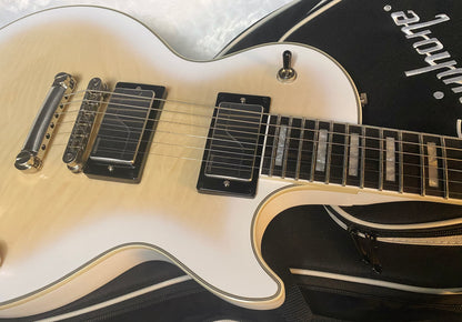 NEW ! Epiphone Les Paul Prophecy Electric Guitar - Aged White Tiger Burst - Authorized Dealer - 8.3lbs - G05320