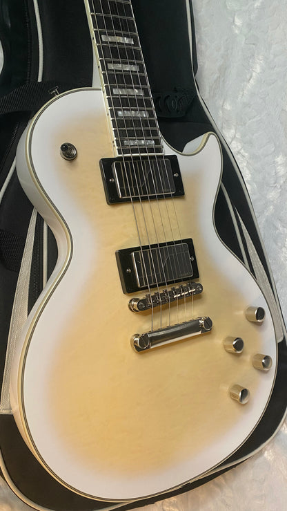 NEW ! Epiphone Les Paul Prophecy Electric Guitar - Aged White Tiger Burst - Authorized Dealer - 8.3lbs - G05320
