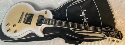 NEW ! Epiphone Les Paul Prophecy Electric Guitar - Aged White Tiger Burst - Authorized Dealer - 8.3lbs - G05320