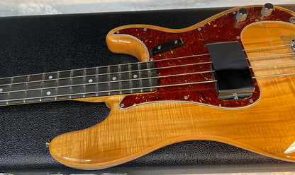 NEW! Fender Artisan Koa Precision Bass NOS - Ebony Fingerboard Natural Koa Finish - Absolutely Beautiful - Flamed Maple Neck - Authorized Dealer - 9.65lbs - G06782