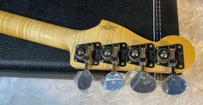 NEW! Fender Artisan Koa Precision Bass NOS - Ebony Fingerboard Natural Koa Finish - Absolutely Beautiful - Flamed Maple Neck - Authorized Dealer - 9.65lbs - G06782