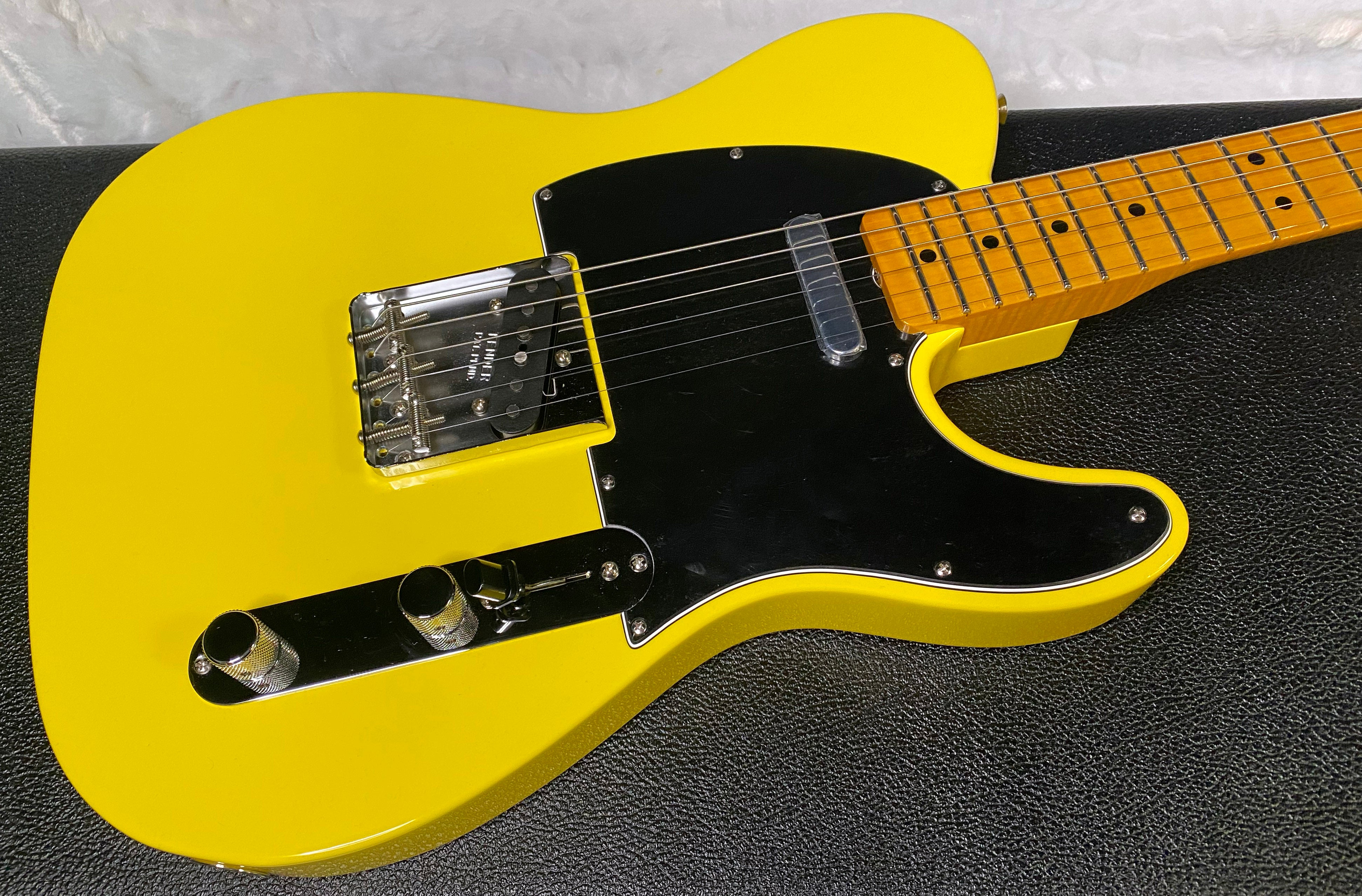 NEW! Fender Custom Shop Flamethrower Telecaster Custom - NOS - Modern Specs - Texas Special Pick-Ups - AAAA Flamed Neck - Graffiti Yellow - Authorized Dealer - 7.5lbs - G06790