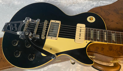 NEW ! Gibson Custom Dealer Select 1956 Les Paul Standard - Ebony, Murphy Lab Light Aged - Authorized Dealer - G05325