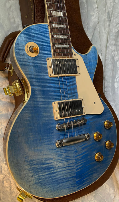 NEW ! Gibson Les Paul Standard '50s - Ocean Blue - Beautiful Flame Top - Authorized Dealer - 8.7 lbs - G05960