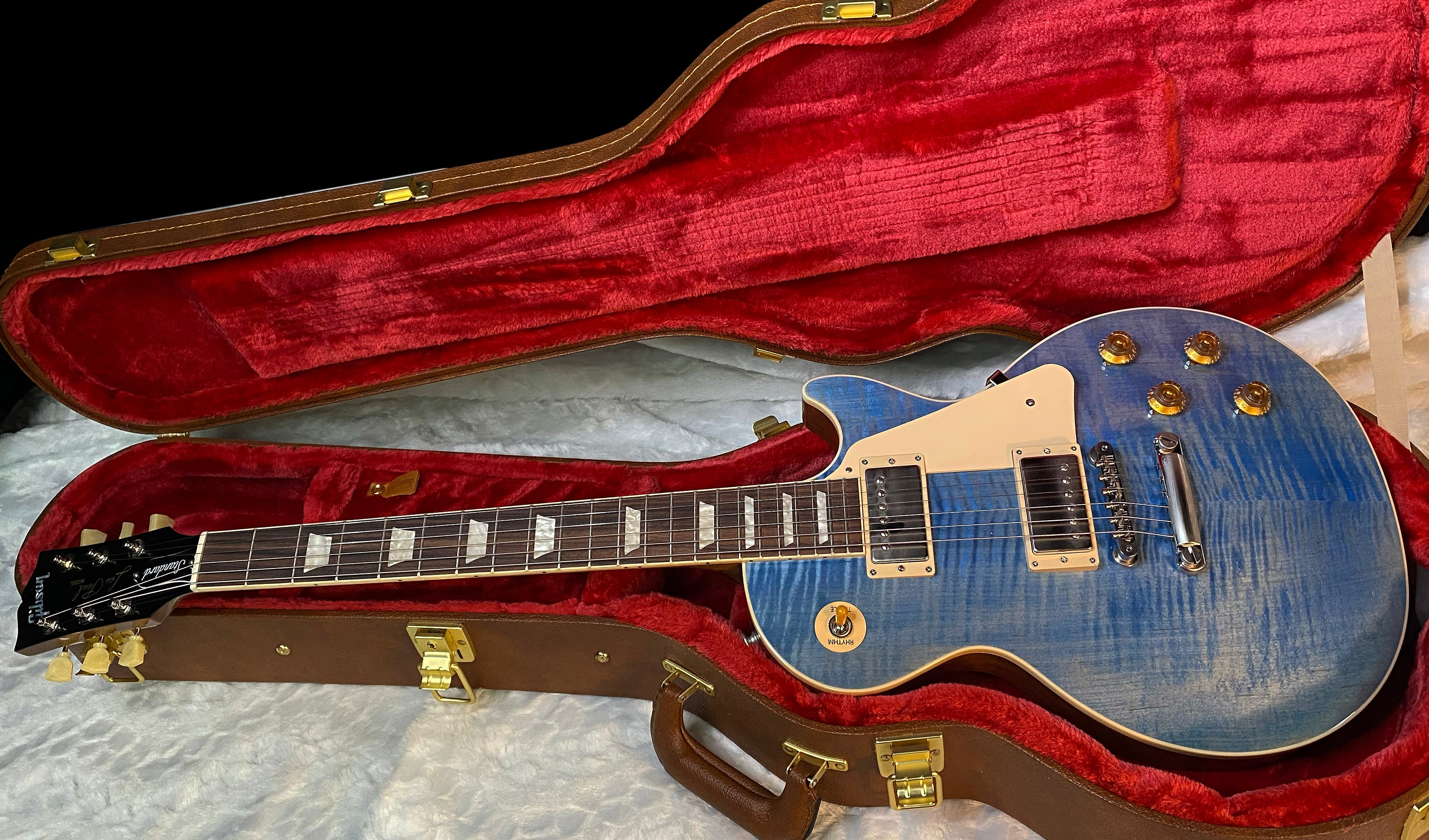 NEW ! Gibson Les Paul Standard '50s - Ocean Blue - Beautiful Flame Top - Authorized Dealer - 8.7 lbs - G05960