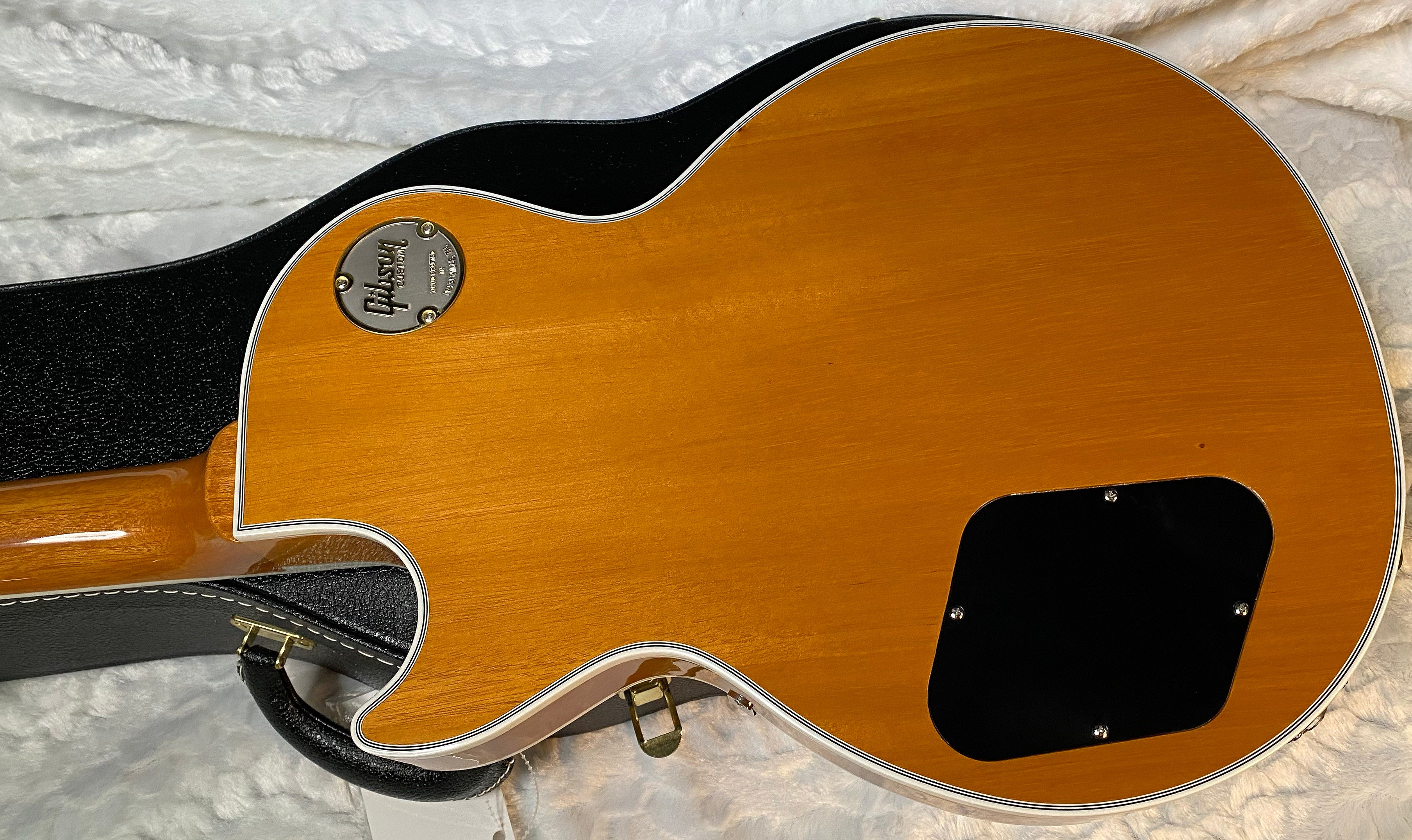 NEW! Gibson Dealer Select Custom Shop Les Paul Custom AAA Figured Flame Top - Transparent Blue / Natural Back - Authorized Dealer - WOW! 8.3 lbs - G05971