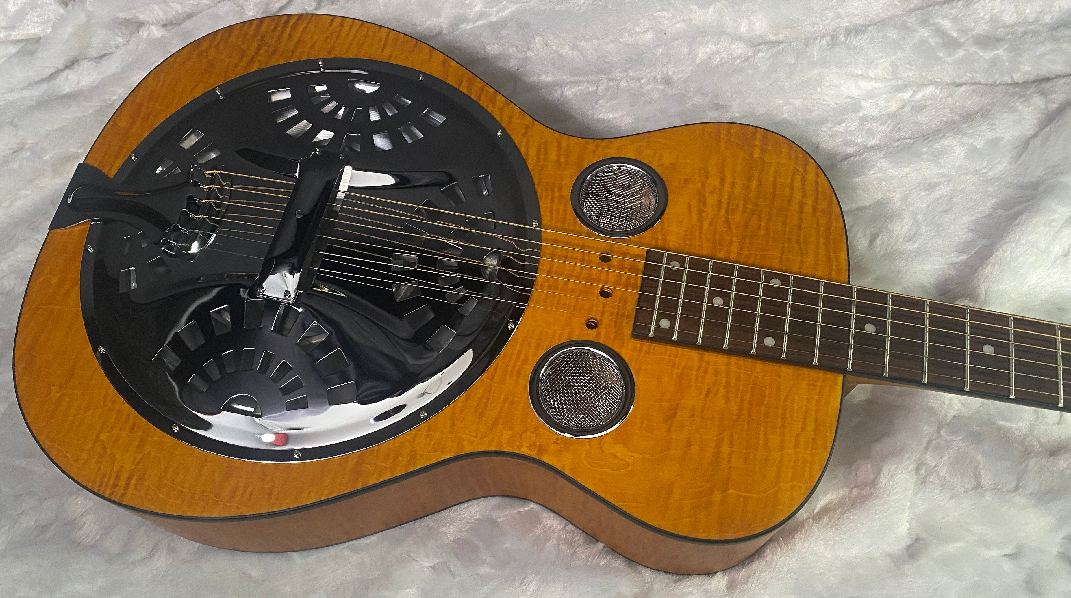 NEW! Epiphone Dobro Hound Dog Deluxe Roundneck Acoustic-Electric Resonator - Vintage Brown - 6.8lbs - Authorized Dealer - G07356