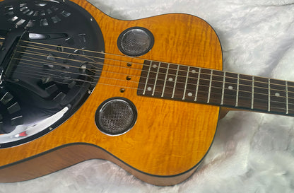 NEW! Epiphone Dobro Hound Dog Deluxe Roundneck Acoustic-Electric Resonator - Vintage Brown - 6.8lbs - Authorized Dealer - G07356