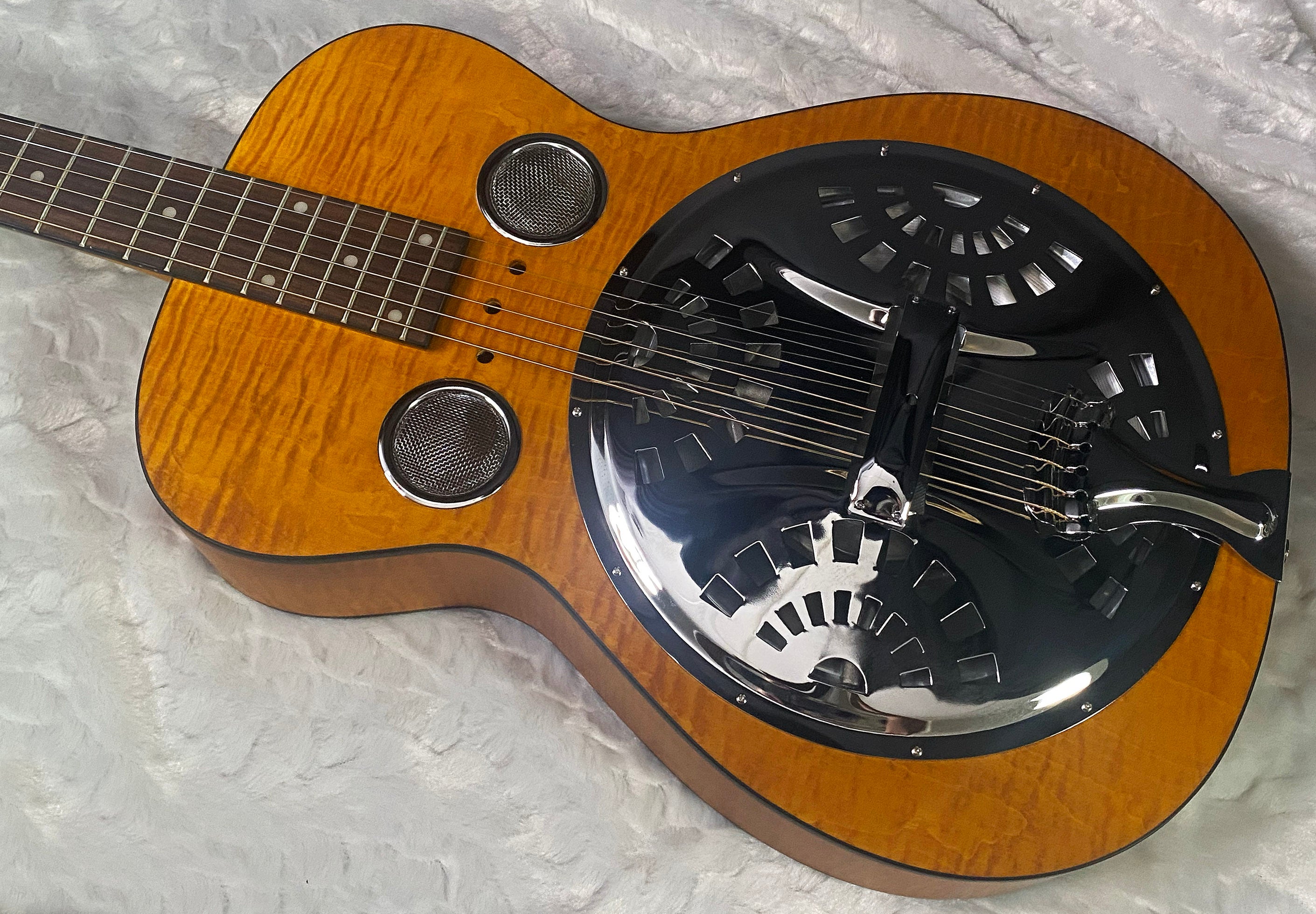 NEW! Epiphone Dobro Hound Dog Deluxe Roundneck Acoustic-Electric Resonator - Vintage Brown - 6.8lbs - Authorized Dealer - G07356