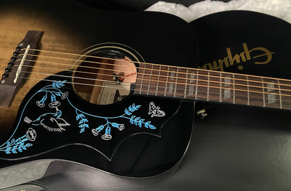 NEW! Epiphone Eric Church Hummingbird Dark Acoustic-Electric Guitar - Cobra Burst - Authorized Dealer - G07333