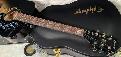 NEW! Epiphone Eric Church Hummingbird Dark Acoustic-Electric Guitar - Cobra Burst - Authorized Dealer - G07333