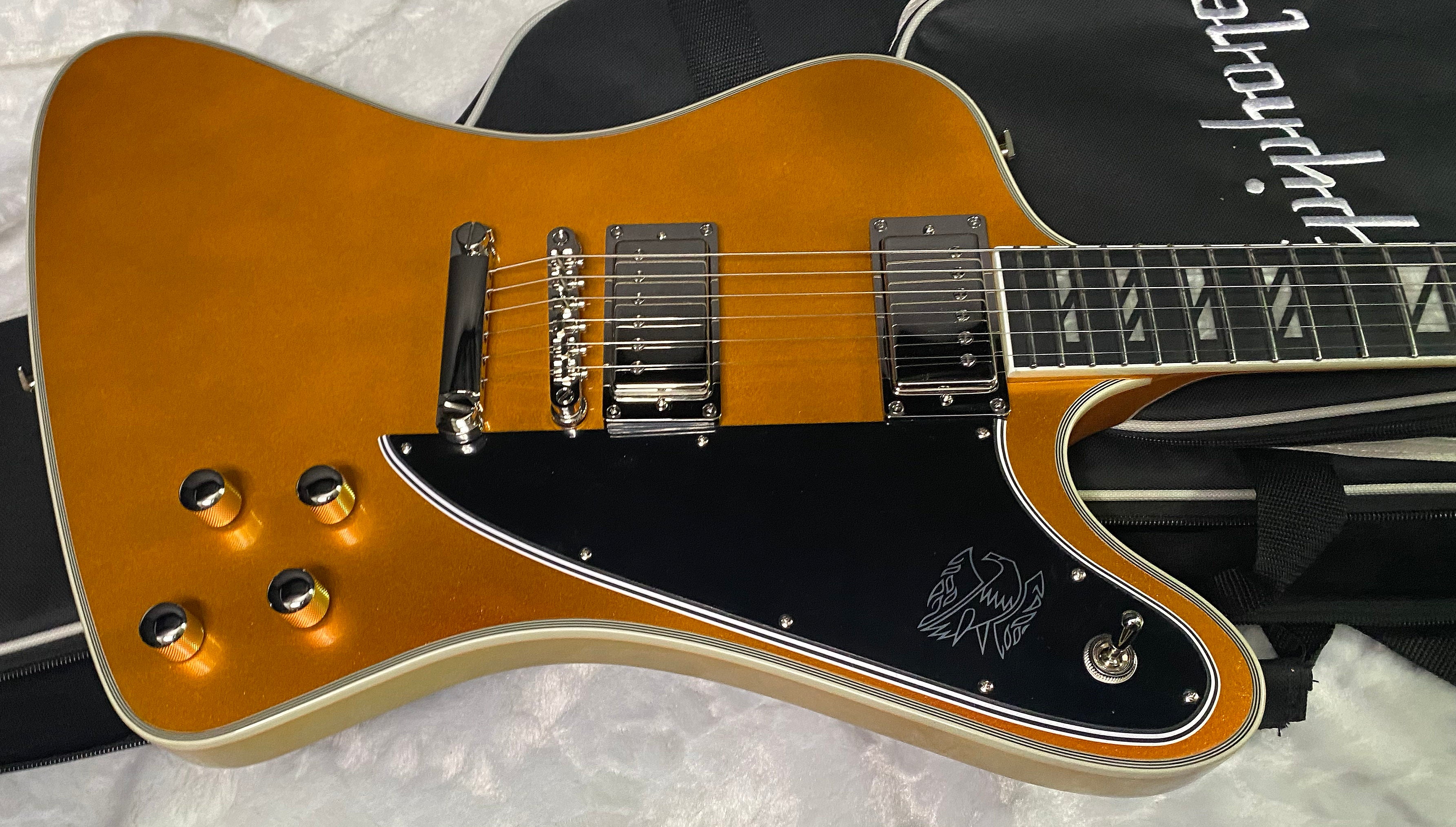 NEW! Epiphone Futura Firebird Custom - Firestorm Shift Finish - Deluxe Gig Bag - 8.2lbs - Authorized Dealer - G07326